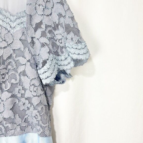 ASOS Maternity Exclusive Lace Bodycon Dress With Ribbon Detail Blue size 8 - Picture 7 of 10